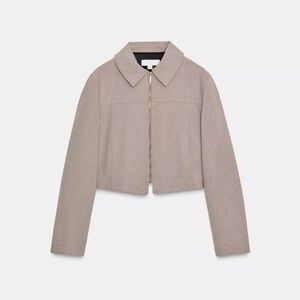 Zara CROPPED ZIP-UP JACKET